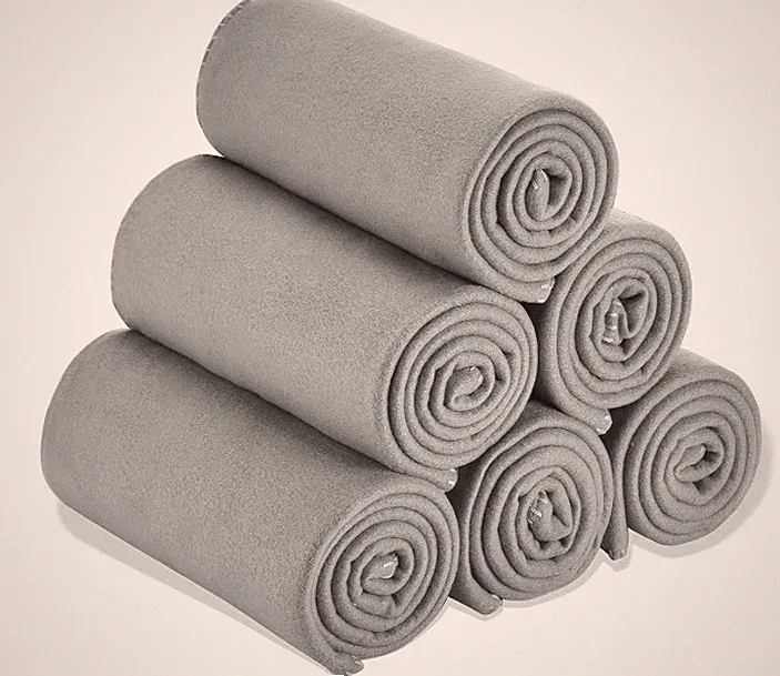 6PC Fleece Throw Blankets Lightweight Warm Soft Cozy Pet-Friendly Bulk 50 x 60