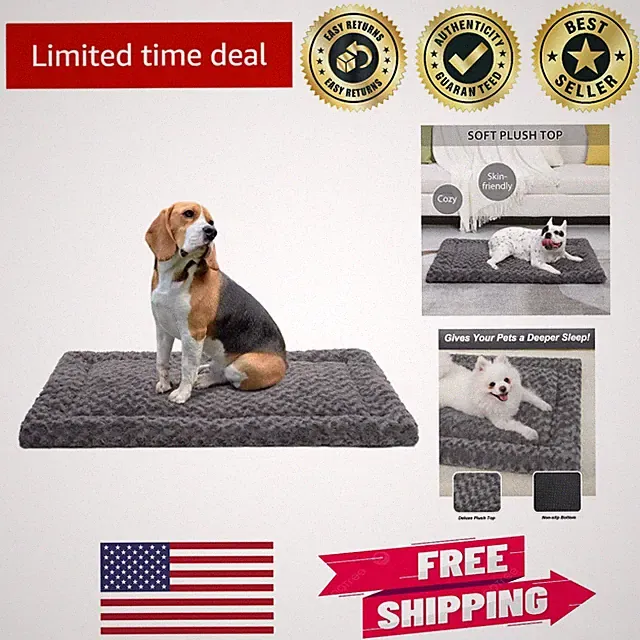All-Season Dog Sleeping Mattress - 35x22 Washable Pad for Medium to Large Dogs
