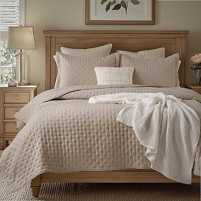 Bedsure California King Quilt - Linen Bedspread California King Size & Lightw...