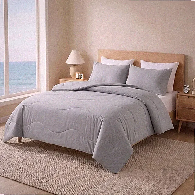Cooling Comforter Queen - Instant Cooling Blanket for Hot Sleepers, Gray