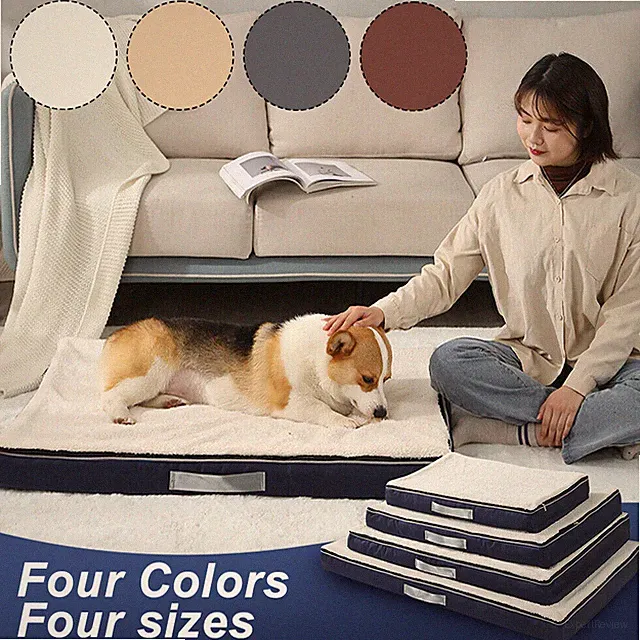 Dog Bed Orthopedic Memory Foam Pet Puppy Cushion Mattress Waterproof Kennel Pad