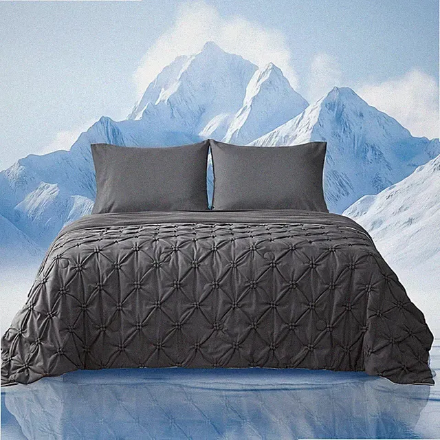 Elegant Pintuck Cooling Comforter Queen Size, Cooling Blanket for Hot Sleeper...