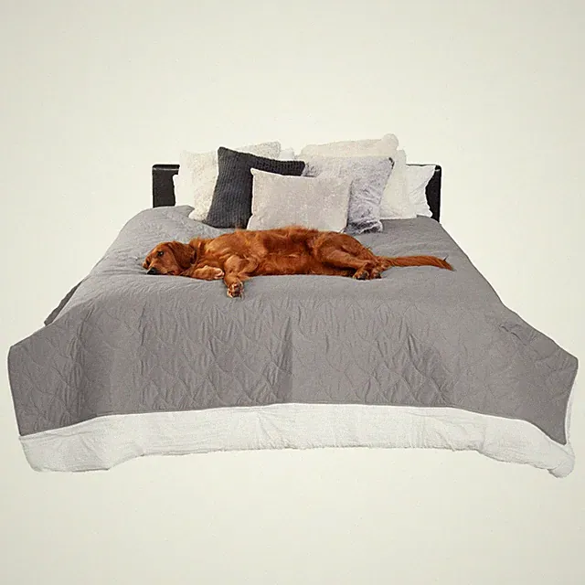Furhaven Waterproof & Non-Slip Queen Size Mattress Cover Protector for Dogs &...