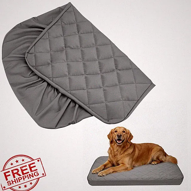 Jehdhe Grey Small Dog Bed Cover Fitted Sheet 30x20" Washable