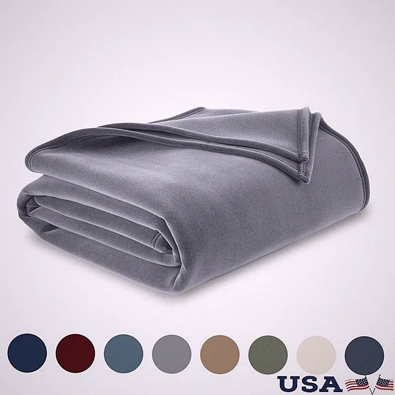 Lightweight King Blanket All Season Durable Pet Friendly Cozy Fleece Travel New