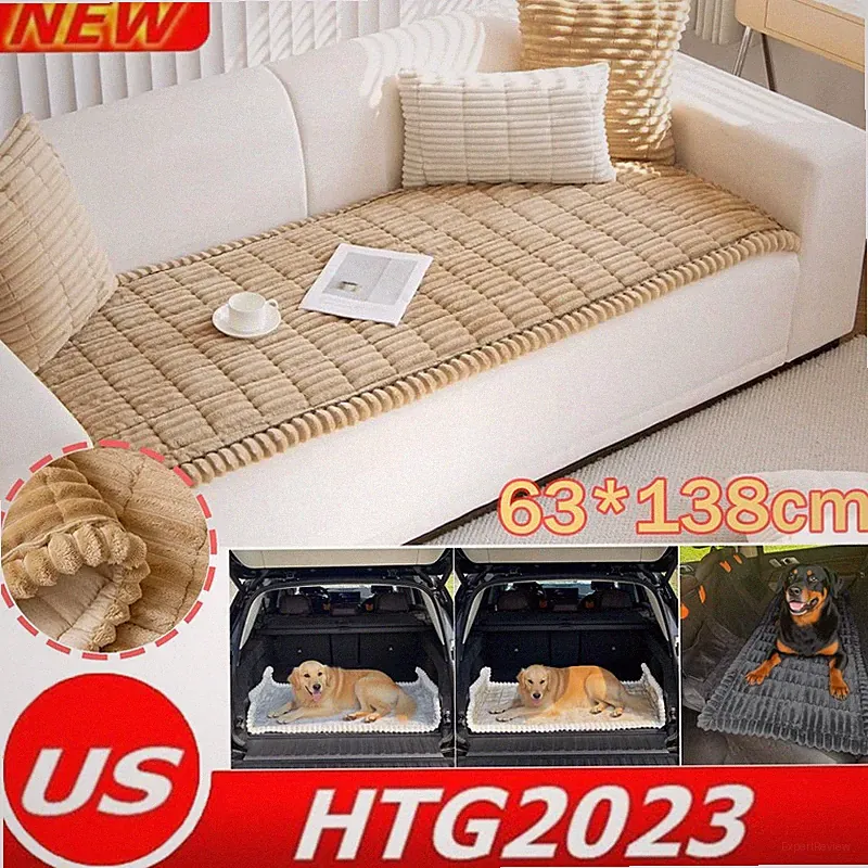 Non-Slip Dog Bed Mat for Car Travel Backseat Pet Mat Travel Pet-Friendly Seat