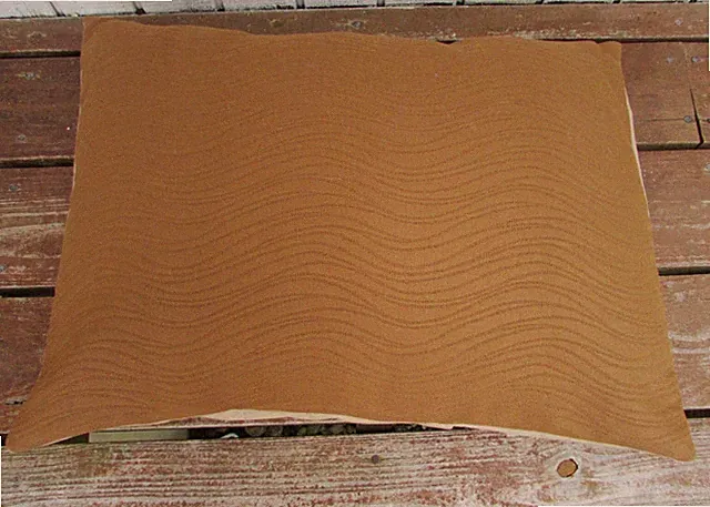 Pet Bed Cover Duvet, Sepia Waves & Distressed Tan, Dog Bed Cover 24 x 18