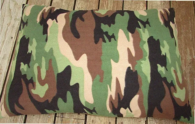 Pet Bed Duvet Cover Fleece Camouflage, Canine Cloud Dog Bed Cover 34 x 24
