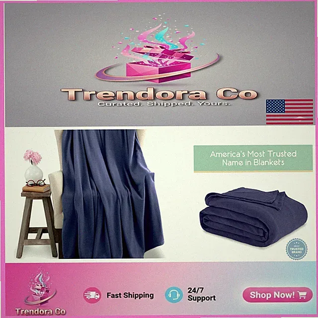 Pet-Friendly King Microfleece Blanket 108x90 - Supersoft Throw for Home & Travel