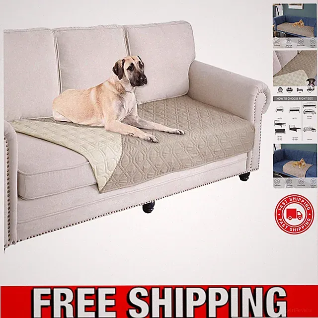 Pet-Friendly Waterproof Blanket - Reversible Microfiber Cover for Furniture