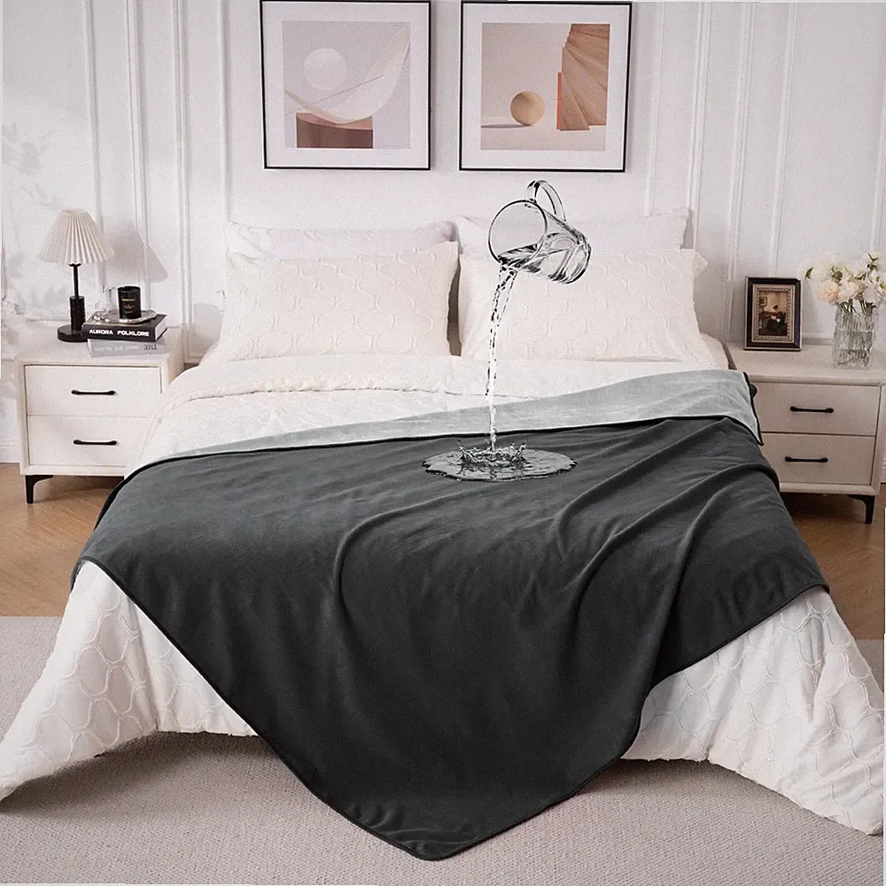 QiyI Waterproof Blanket for Bed Queen Size, Reversible Washable Pet-Friendly...