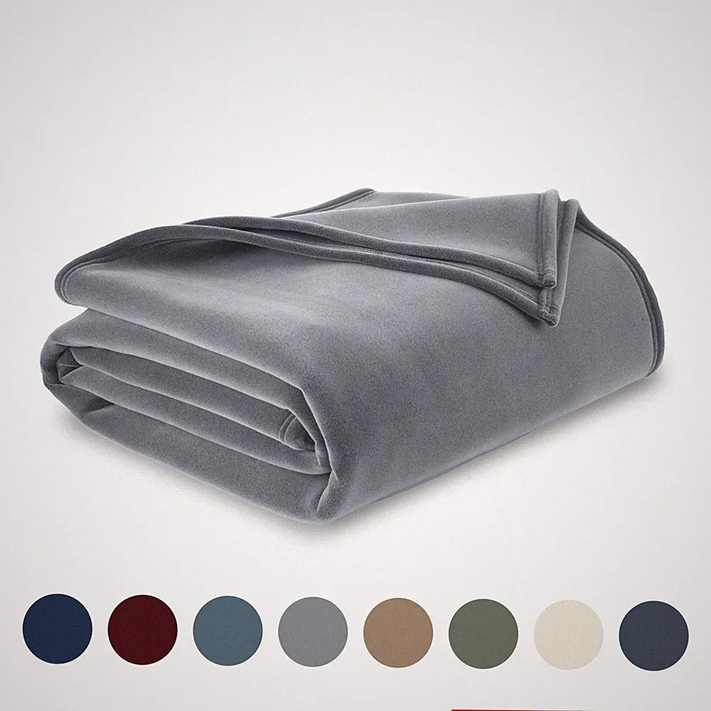 Queen Blanket All-Season Pet Friendly & Lightweight 90"x90" Bedding Grey
