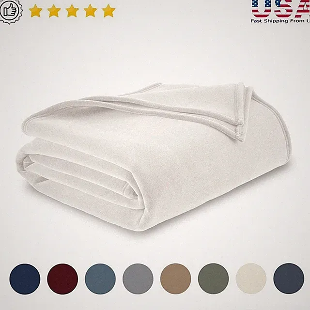 Soft Fleece Blanket Lightweight Warmth Multi-Purpose Pet Friendly Cozy Comfort