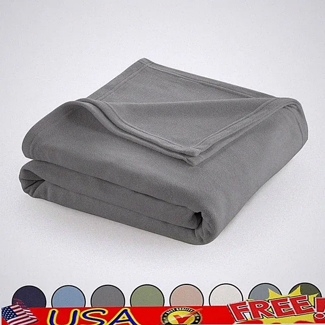 Super Soft Fleece Low Lint Blanket Cozy Pet Friendly Ideal Indoor Outdoor Use