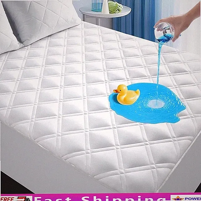 Waterproof Mattress Protector Deep Pocket Soft Washable Stain Proof Pet Friendly
